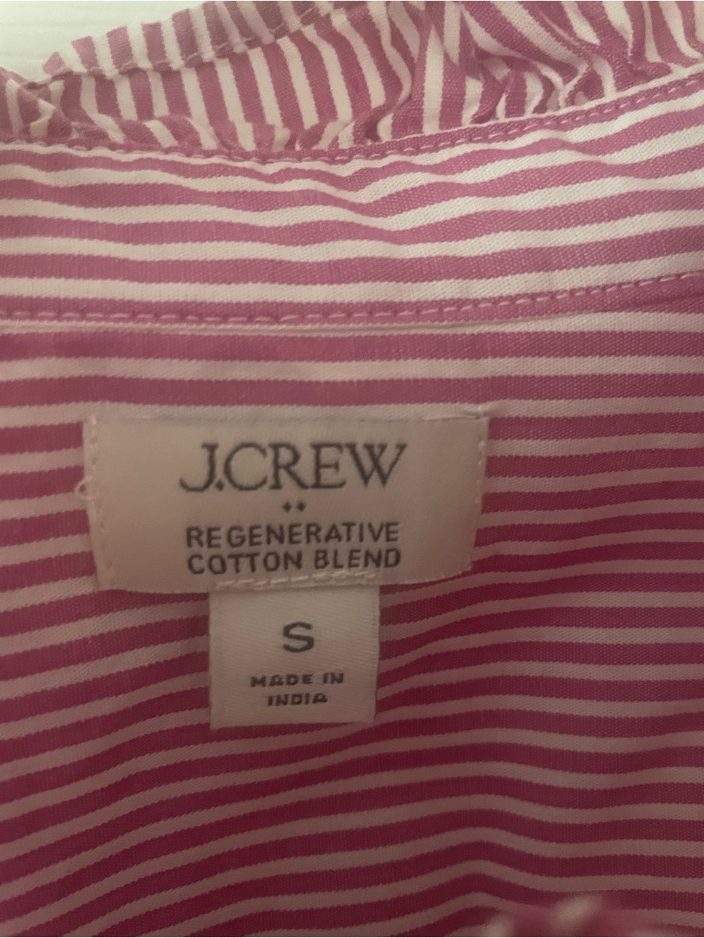 J. Crew Pink Striped Button-Up Shirt - Picture 2 of 4